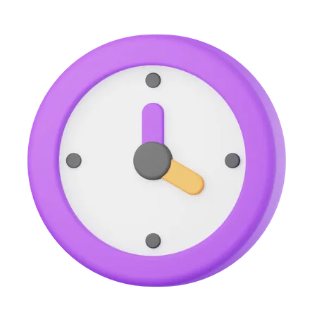 Uhr  3D Icon