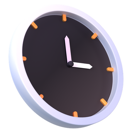 Uhr  3D Icon