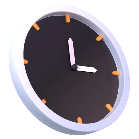 Uhr  3D Icon