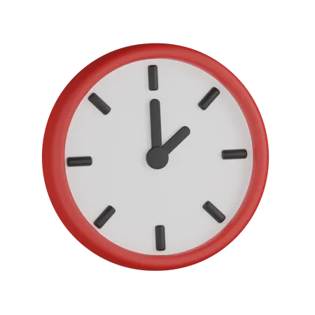 Uhr  3D Icon