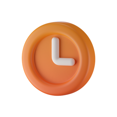 Uhr  3D Icon