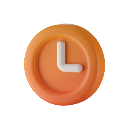 Uhr  3D Icon