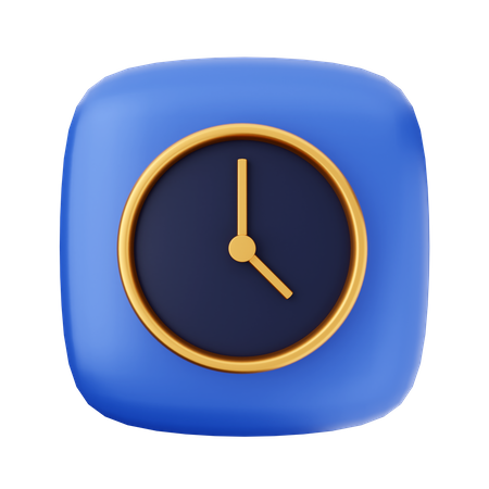 Uhr  3D Icon