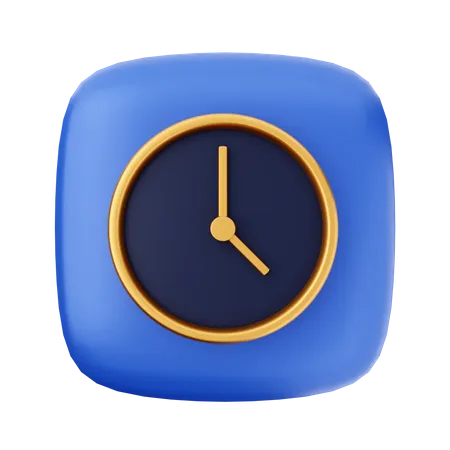 Uhr  3D Icon