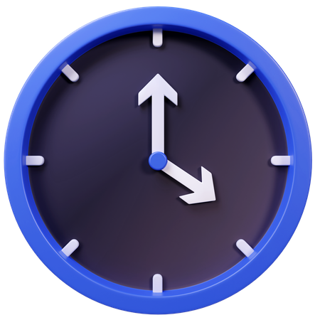 Uhr  3D Icon