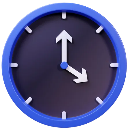 Uhr  3D Icon