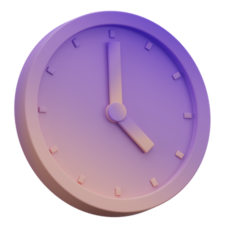 Uhr  3D Icon