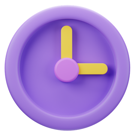 Uhr  3D Icon