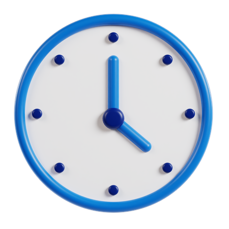 Uhr  3D Icon