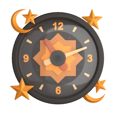 Uhr  3D Icon