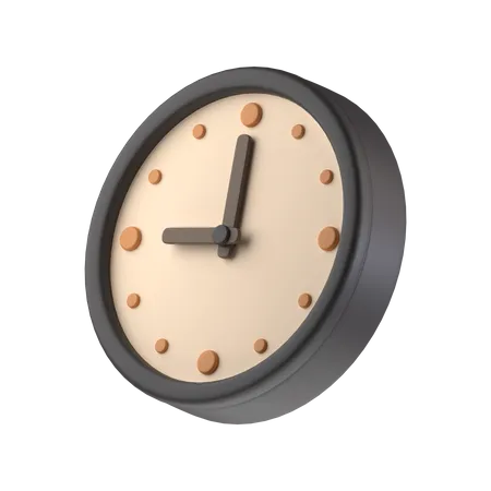 Uhr  3D Icon
