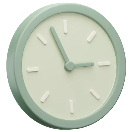 Uhr  3D Icon