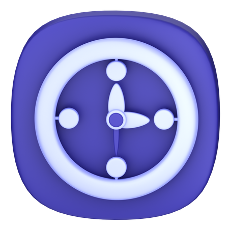 Uhr  3D Icon