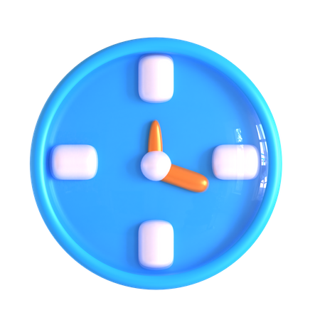 Uhr  3D Icon