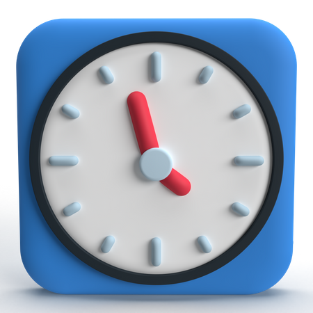 Uhr  3D Icon