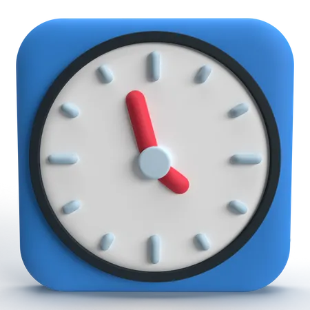 Uhr  3D Icon