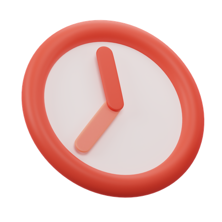 Uhr  3D Icon