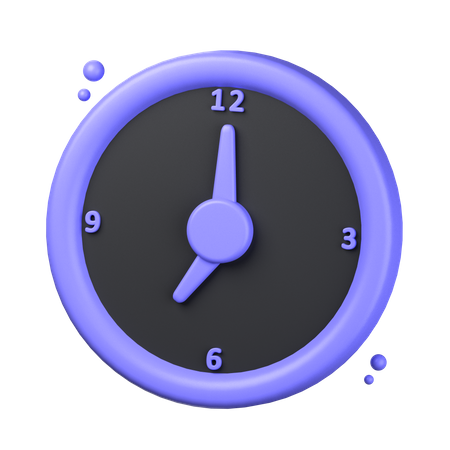 Uhr  3D Icon