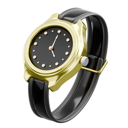 Uhr mit Rückenband  3D Icon
