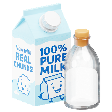 Uht Milk  3D Icon