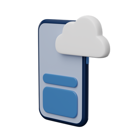 Nube de interfaz de usuario  3D Icon