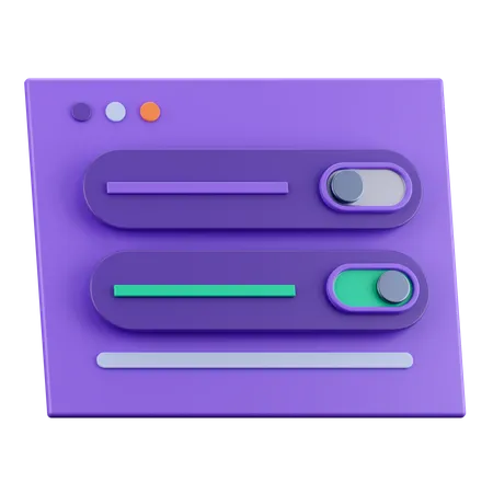 Ui Panel  3D Icon