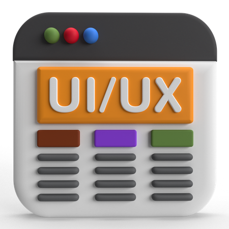 UI UX  3D Icon