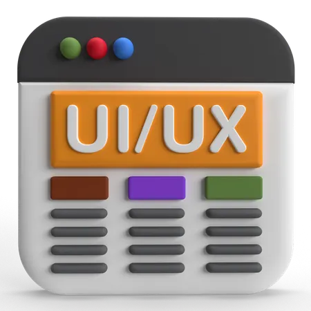 UI UX  3D Icon