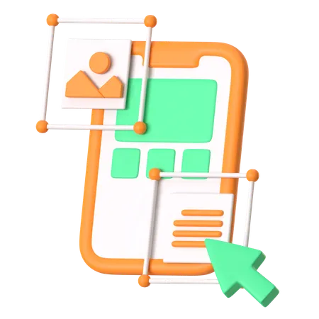 UI UX  3D Icon