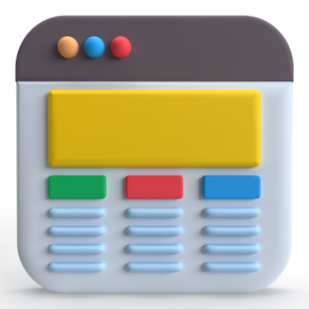 UI UX  3D Icon