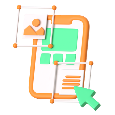 Ui Ux Design  3D Icon