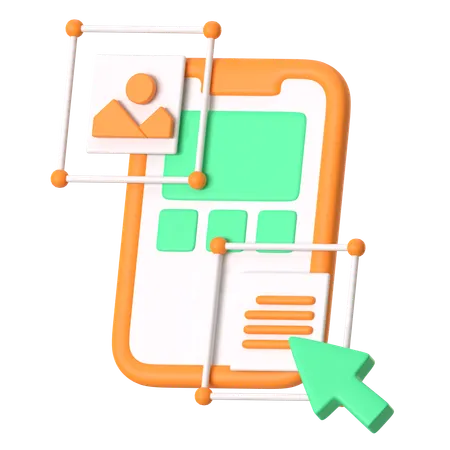 Ui Ux Design  3D Icon