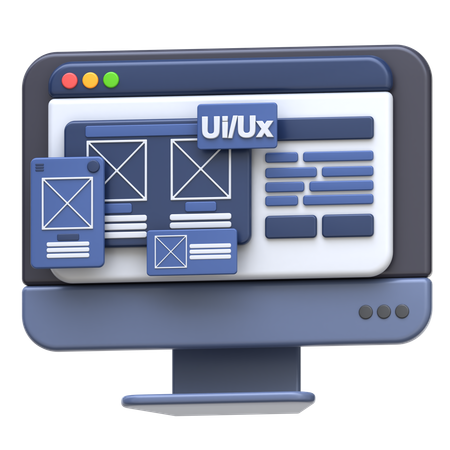 Ui Ux Online Course  3D Icon