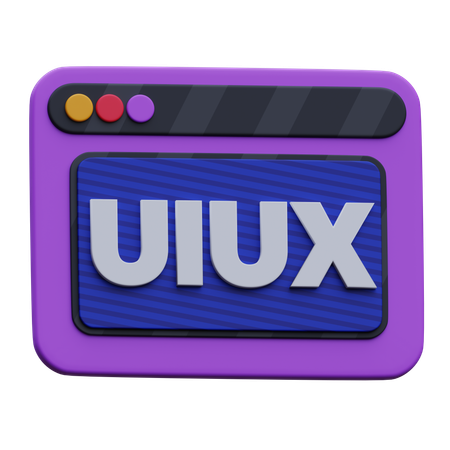 Site Web UI-UX  3D Icon