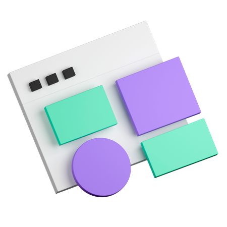 Ui wireframe  3D Icon