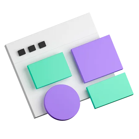 Ui wireframe  3D Icon