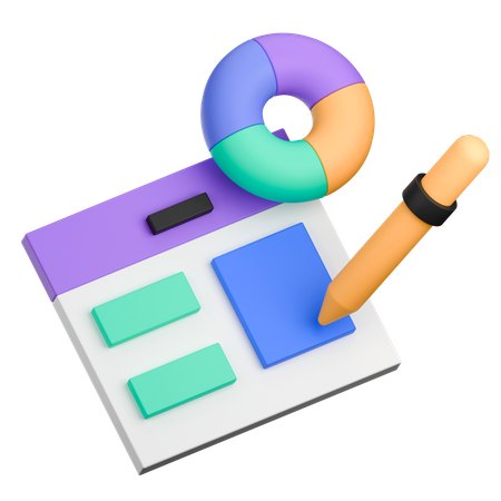 Ui wireframe  3D Icon