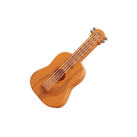 Ukelele  3D Illustration