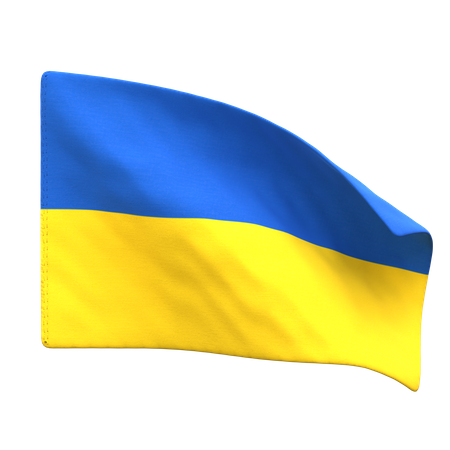 Ukraine Flag  3D Icon