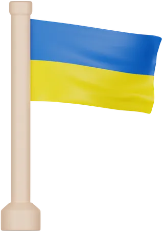 Ukraine Flag  3D Icon