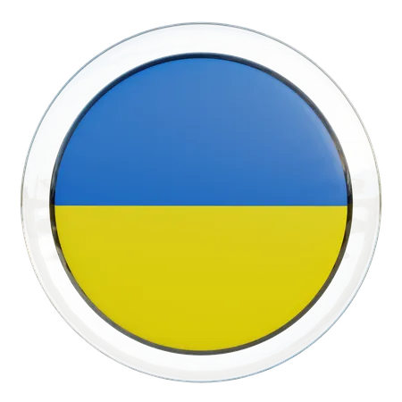 Ukraine-Flagge  3D Flag