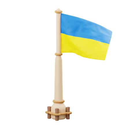 Ukraine-Flagge  3D Icon