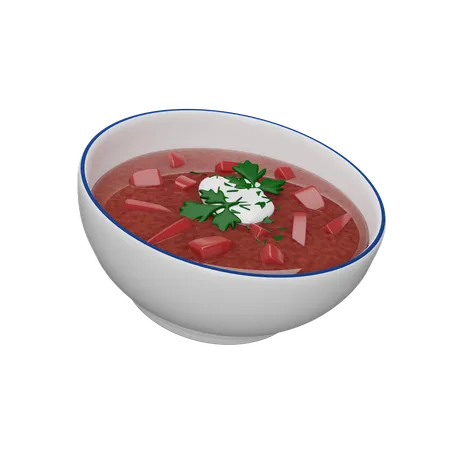 Ukrainian Borscht  3D Icon