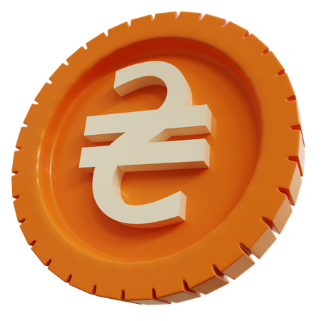Ukrainian Hryvnia Coin  3D Icon