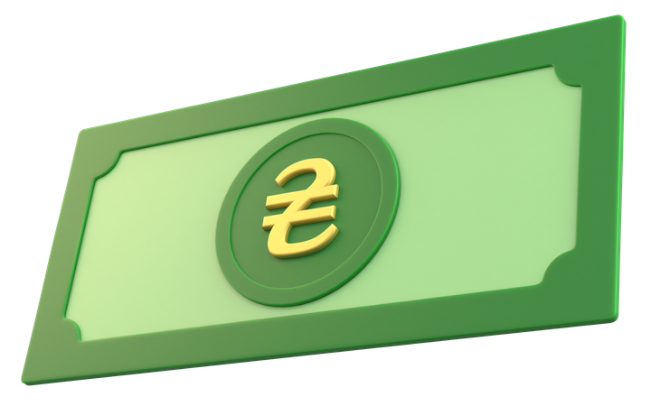 Ukrainian Hryvnia Money  3D Icon