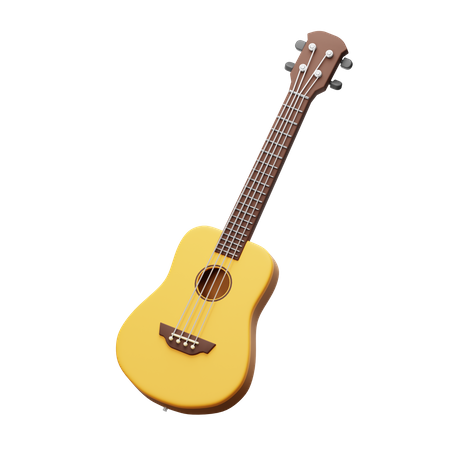 Ukulele  3D Icon