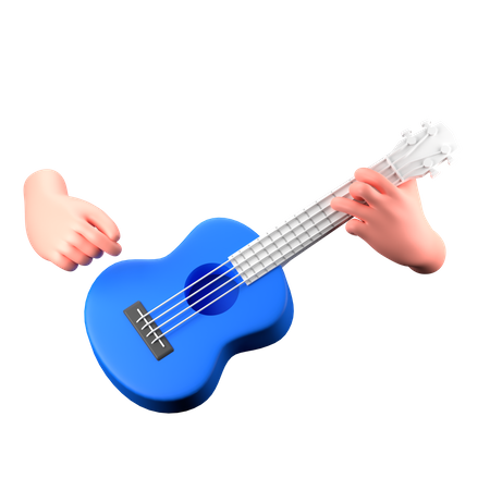 Ukulele  3D Icon