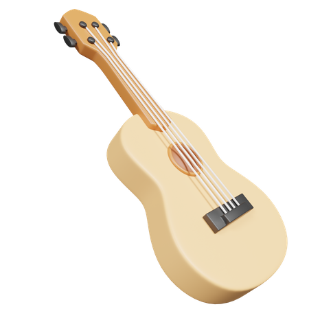 Ukulele  3D Icon