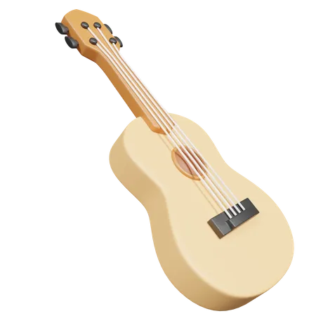 Ukulele  3D Icon