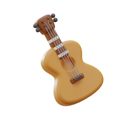 Ukulele  3D Icon